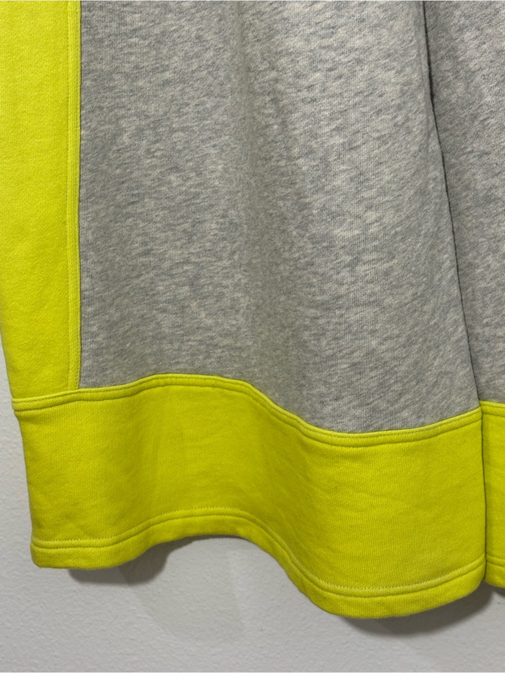 FP Movement Free People Split Second Pants Heather Grey Neon Yellow Wide Leg S - Picture 11 of 15